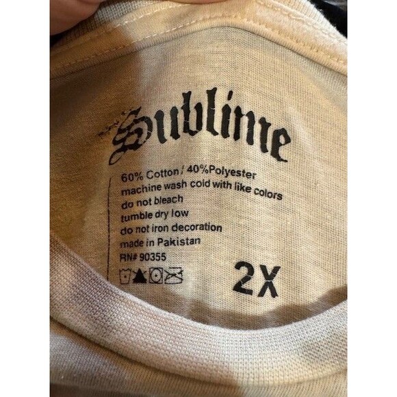 Sublime T Shirt 2X Sun Flowers Tie Dye Hippie‎ Custom Beaded - Picture 7 of 9